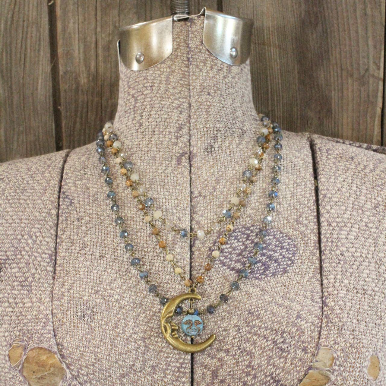 Over The Moon In Love With You Layered Necklace