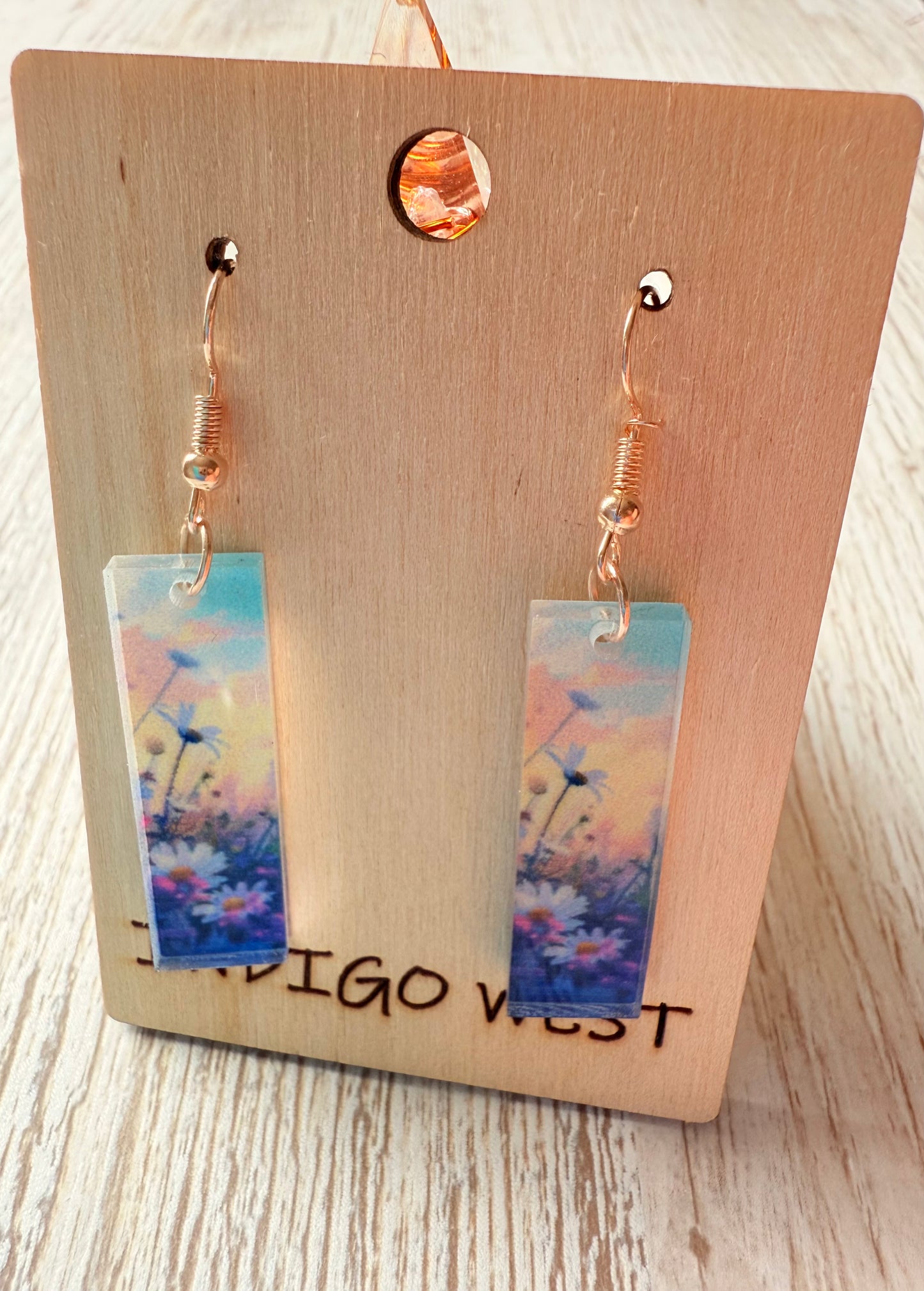 Wildflower Sunset Acrylic Earrings