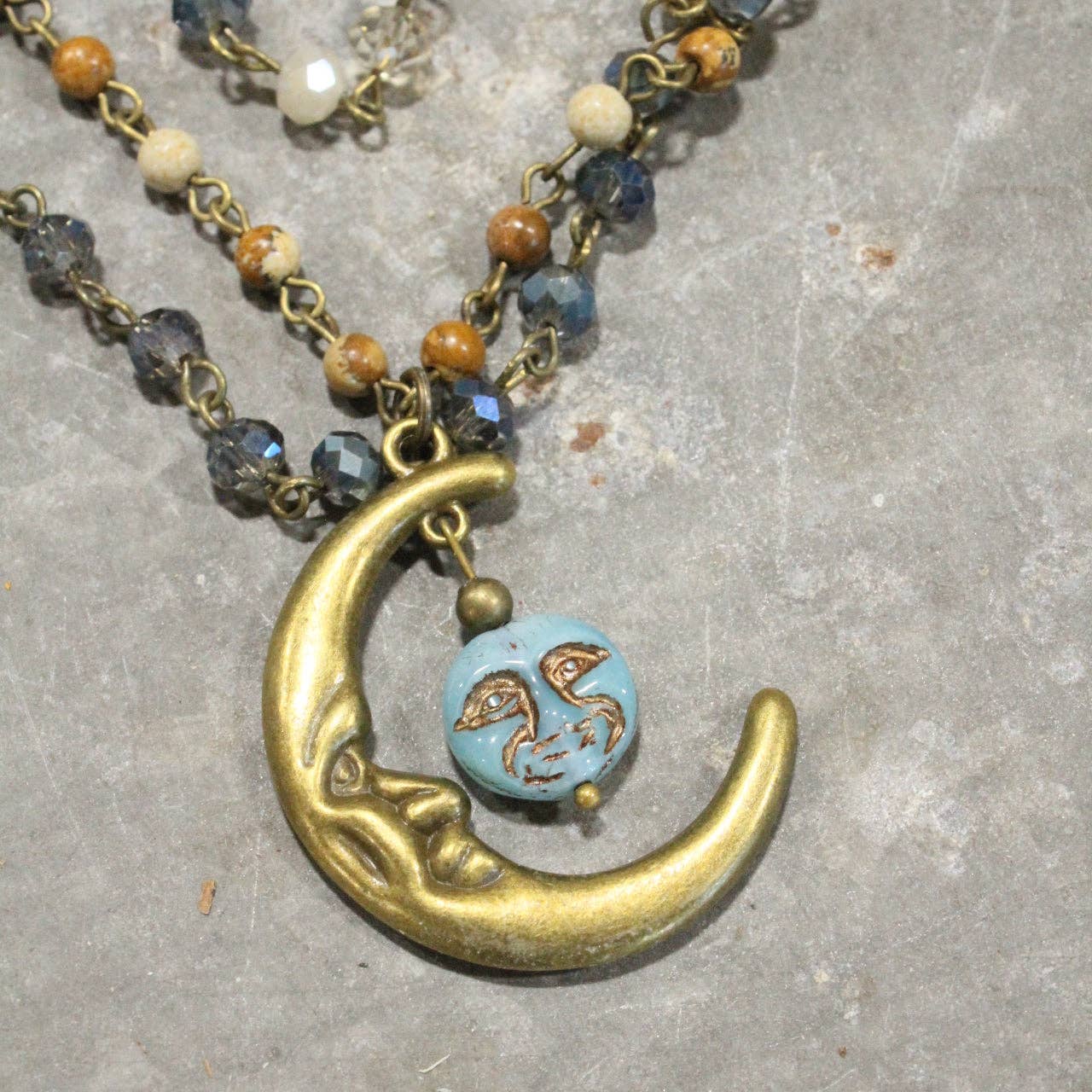 Over The Moon In Love With You Layered Necklace