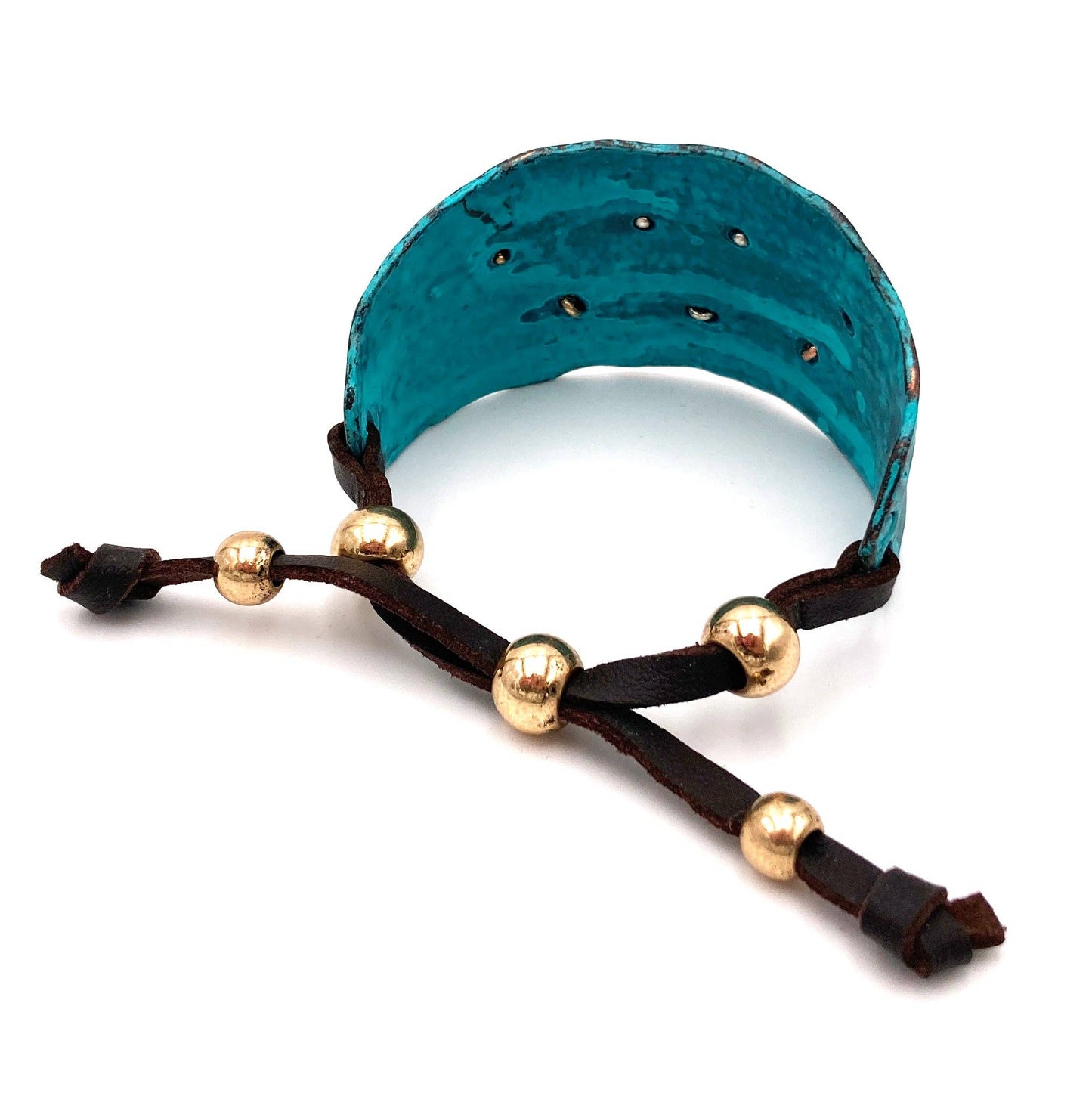 Longhorn Turquoise Western Bracelet Cuff: Patina
