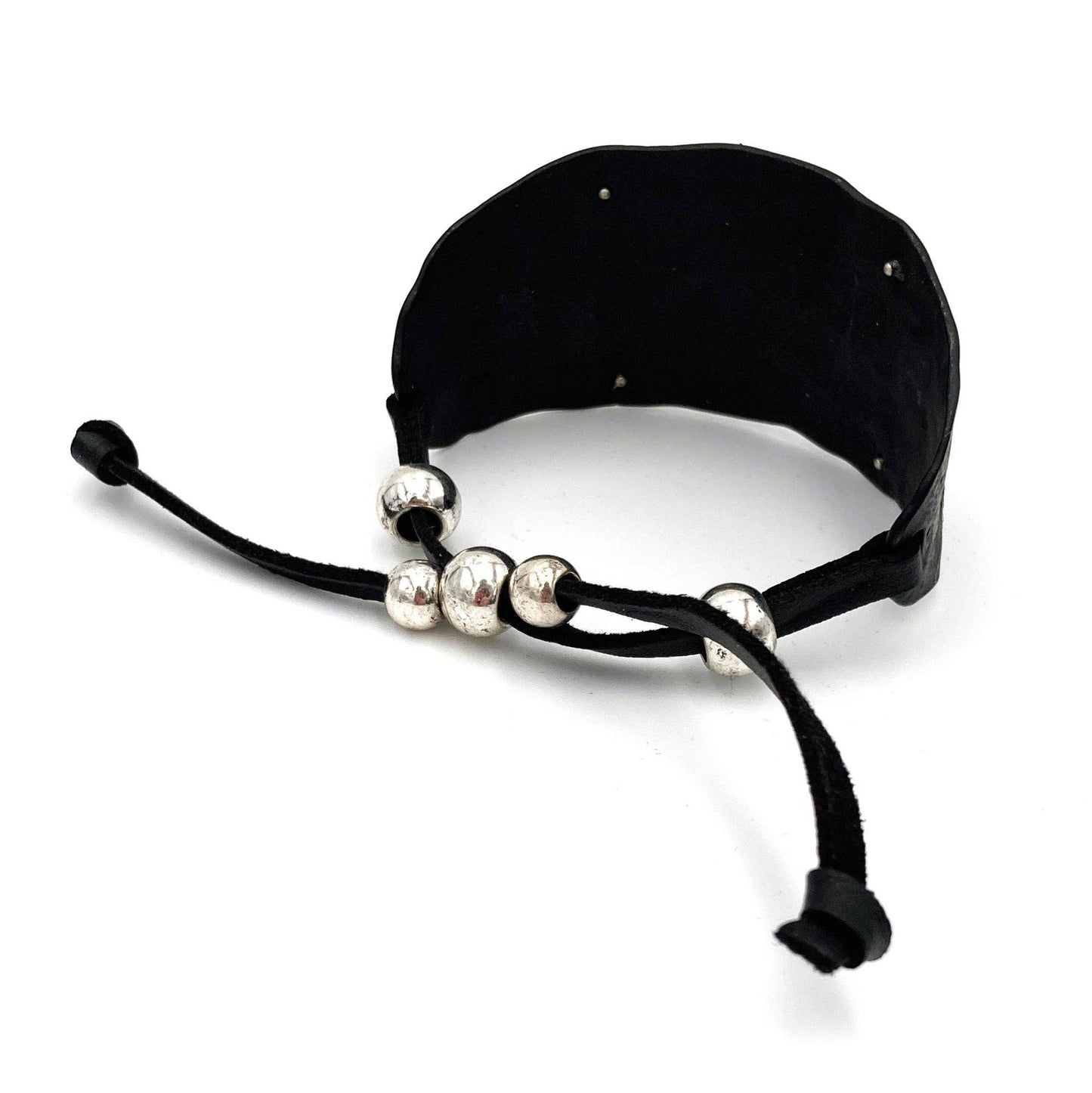 Hide Your Crazy Silver Gold Patina Western Bracelet Cuff: Patina
