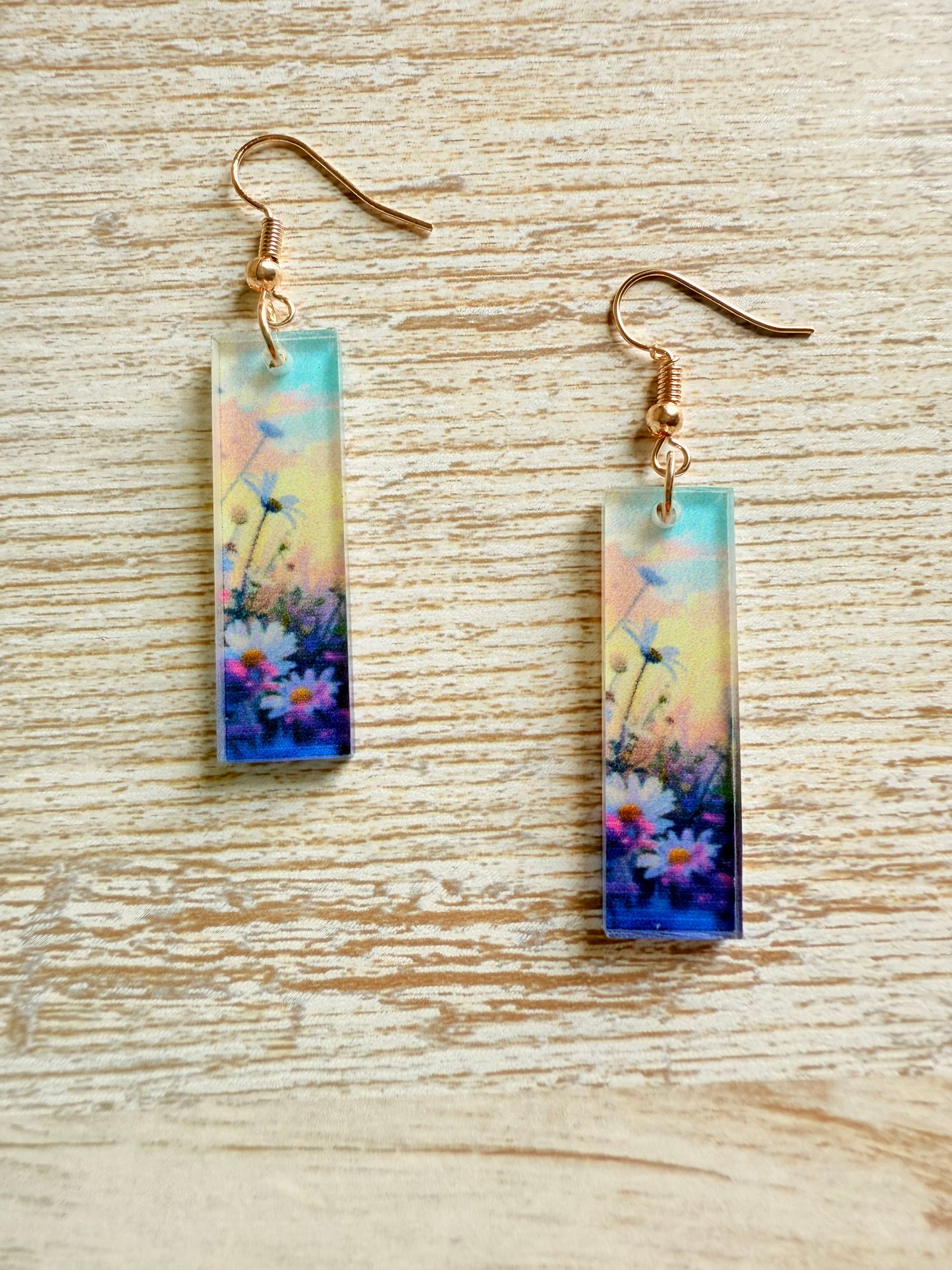 Wildflower Sunset Acrylic Earrings