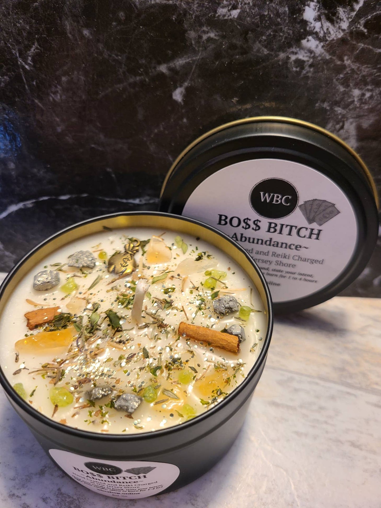 Boss Bitch, Abundance, 8oz Intention Soy Candles