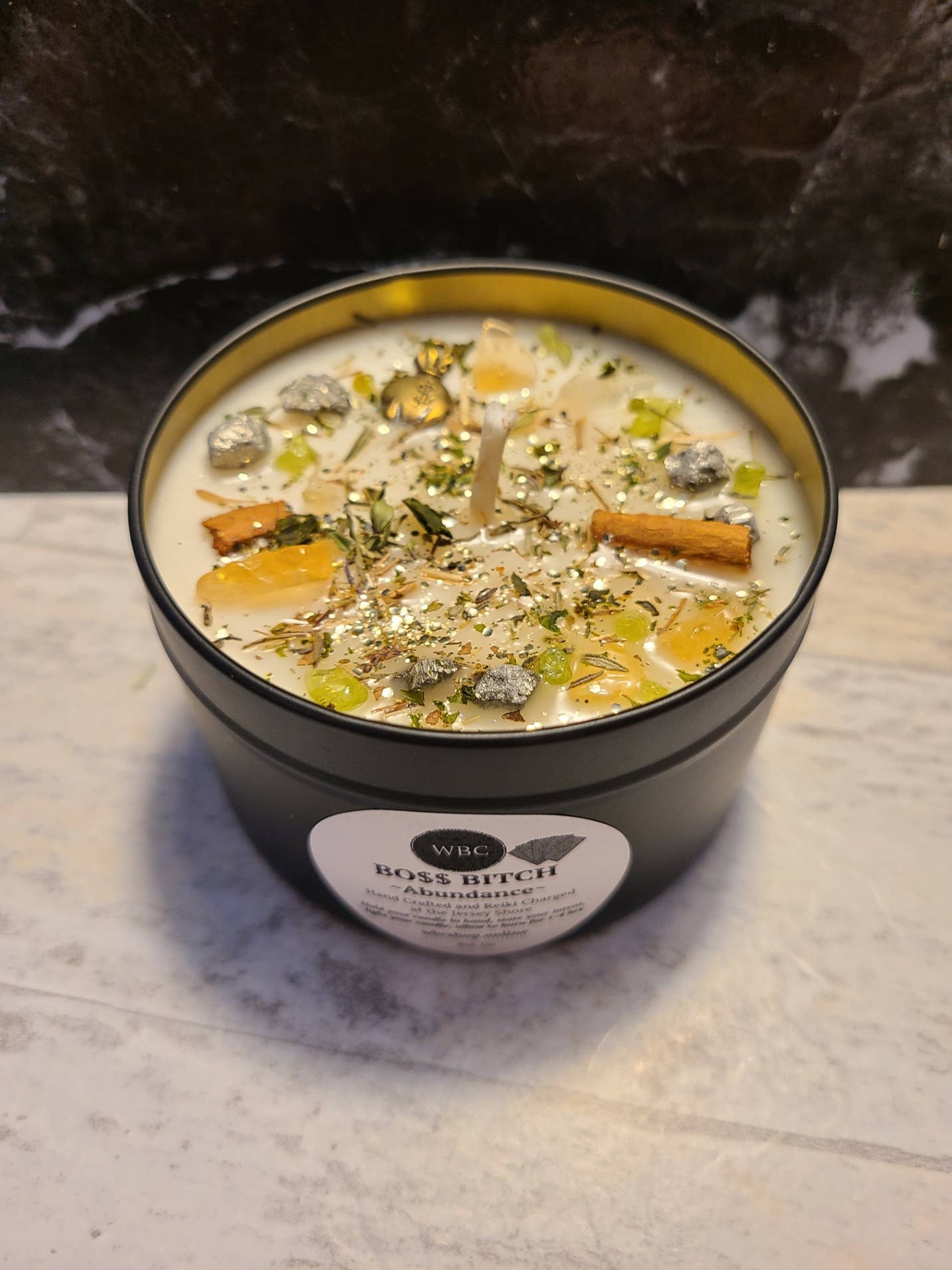 Boss Bitch, Abundance, 8oz Intention Soy Candles