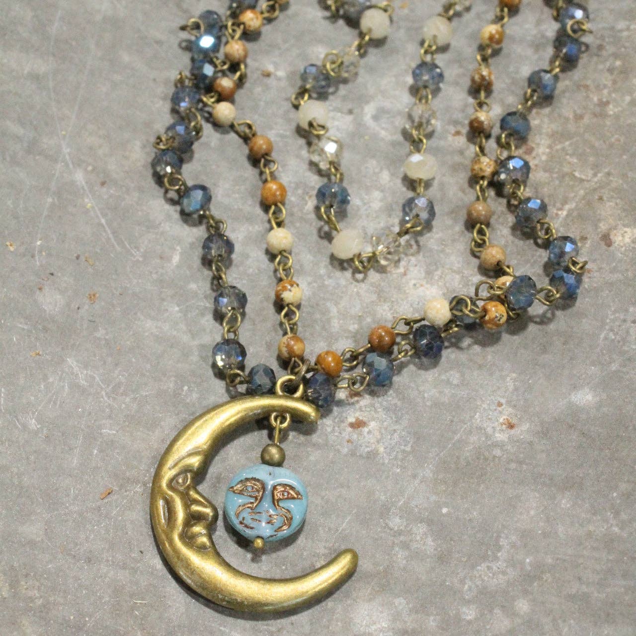 Over The Moon In Love With You Layered Necklace