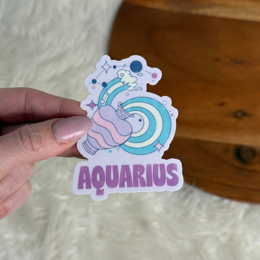 Aquarius Astrology Sign Sticker