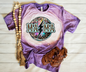 “Mama” bleached shirt: Adult Small