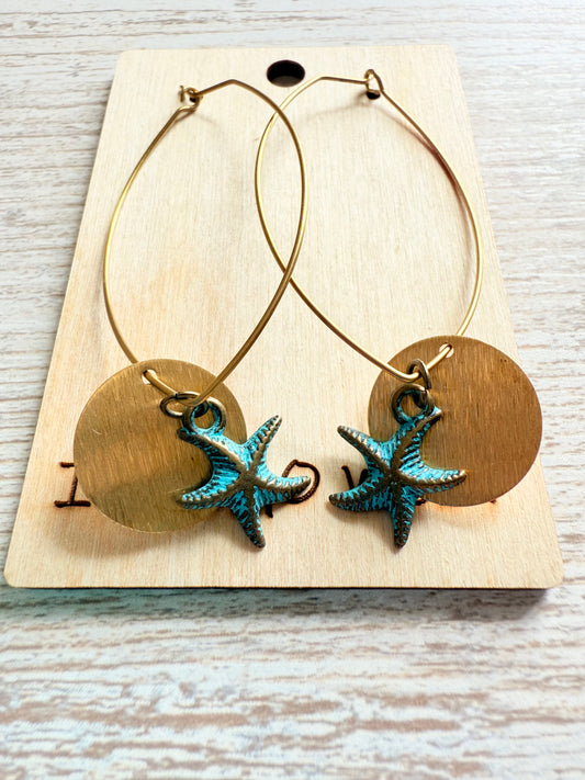 Coastal Drift Starfish Earrings