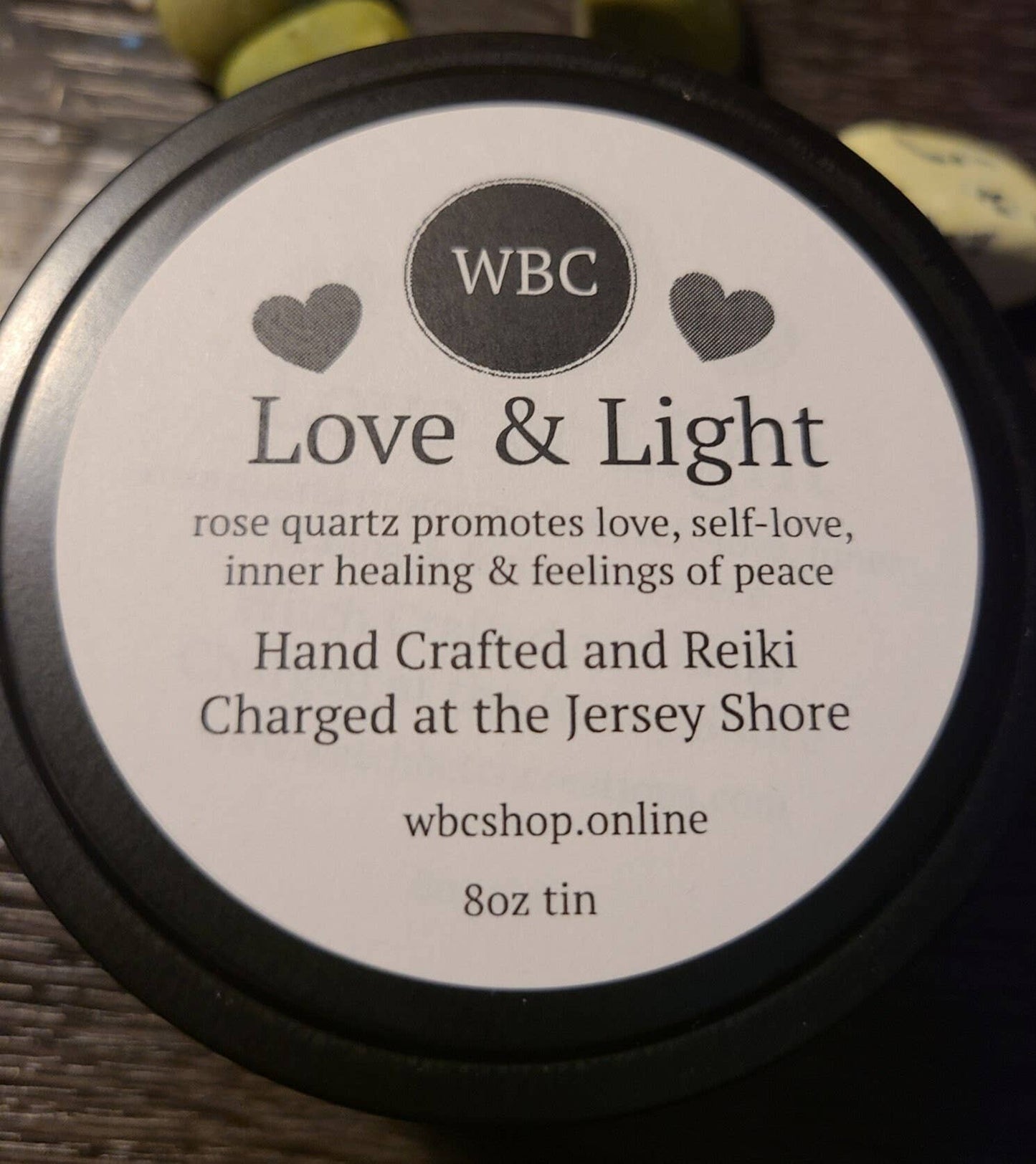 Love and Light Soy Intention Candle, for Self Love