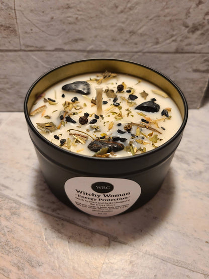 Witchy Woman, Energy Protection, 8oz Intention Soy Candles