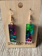 "Northern Lights Dreamscape" Acrylic Earrings