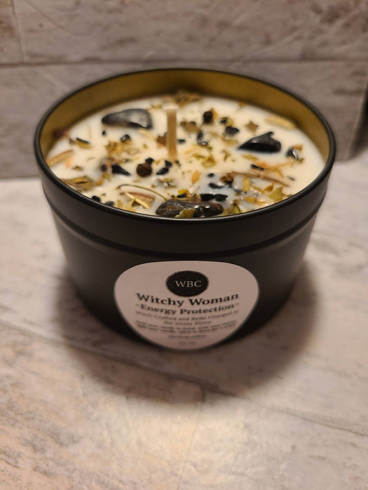 Witchy Woman, Energy Protection, 8oz Intention Soy Candles