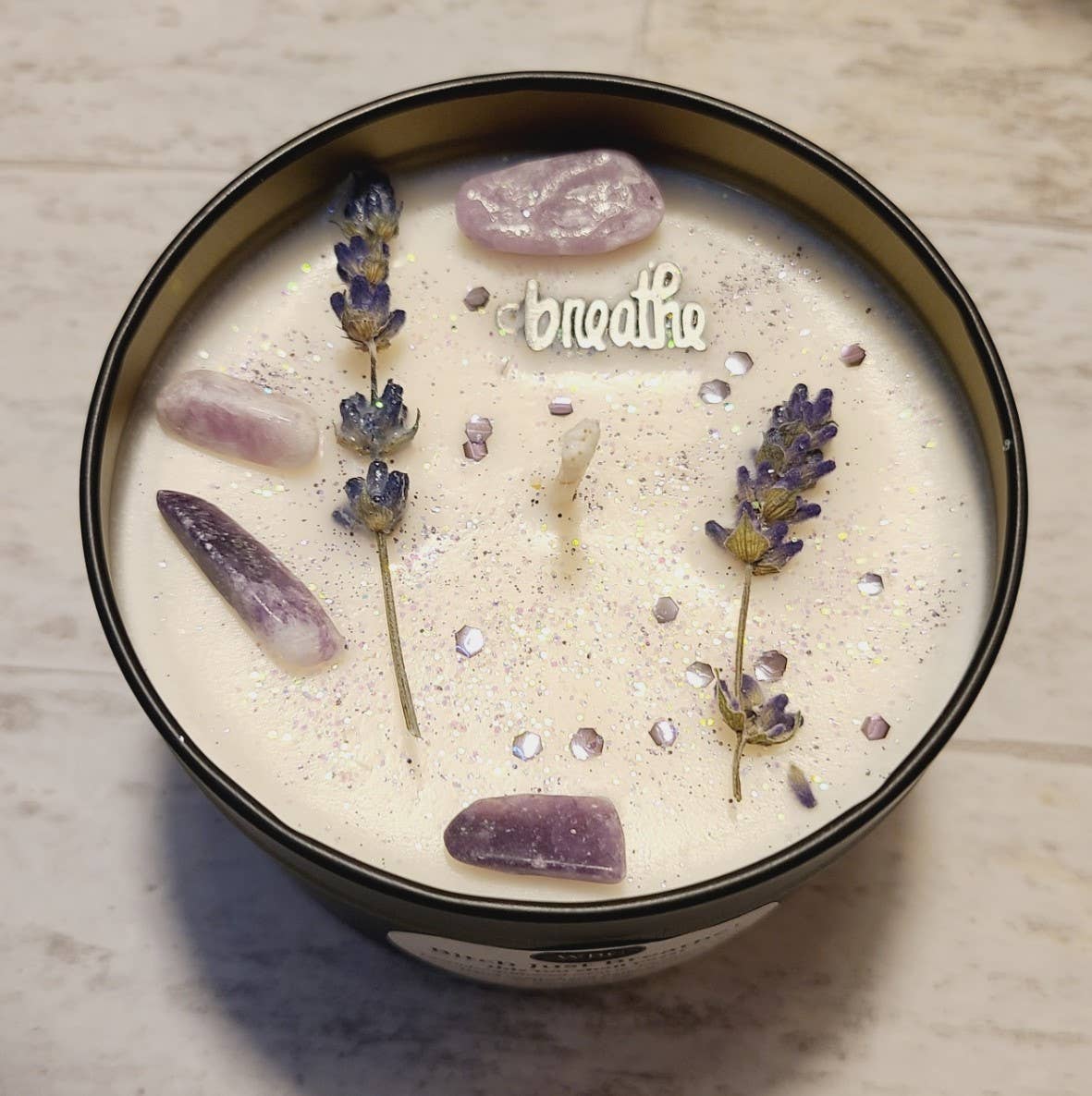 Bitch Just Breathe, 8oz Intention Soy Candle Tins, Soothing