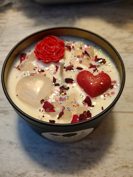 Love and Light Soy Intention Candle, for Self Love