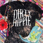 ✨ Dirty Hippie Bleached Graphic Tee- Large
