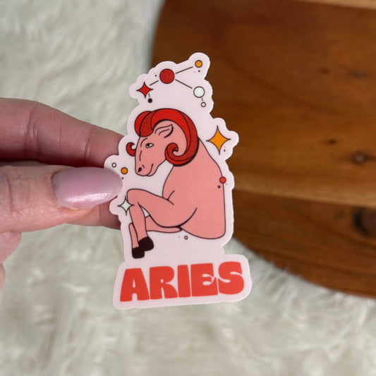 Aries Astrology Sign Sticker
