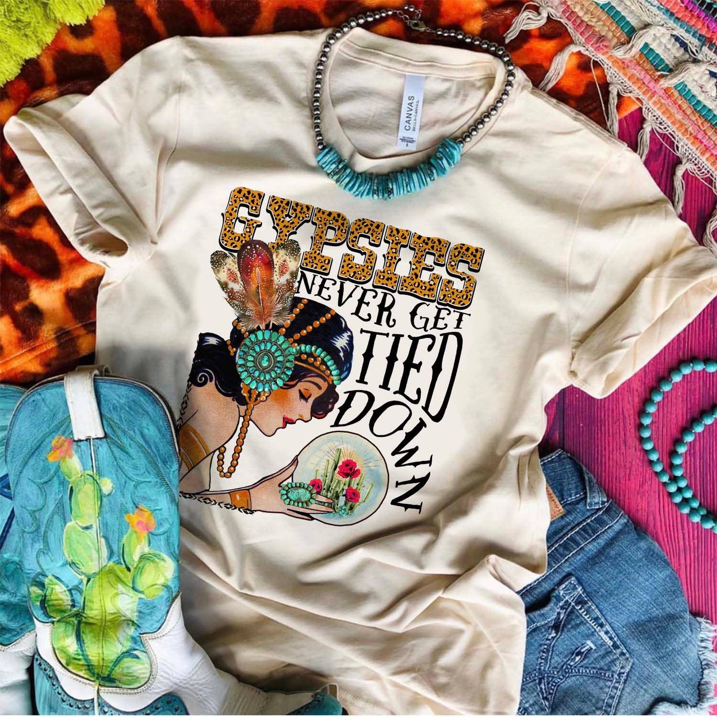 Gypsies Never Get Tied Down - Cream: XXX-Large